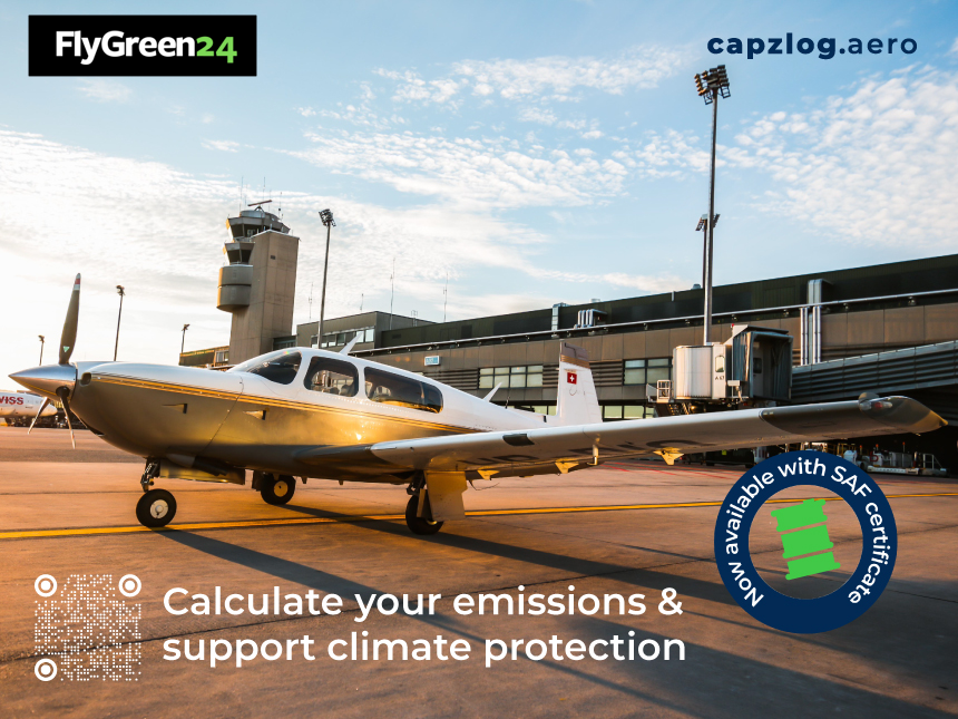 Single engine piston SEP airplane back view